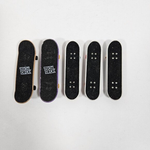 Tech Deck & Imperial Fingerboard Lot Of 5 Mini Skateboards With Graphics - Picture 2 of 8